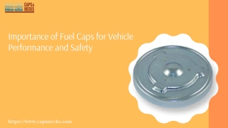 Importance of Fuel Caps for Vehicle Performance and Safety