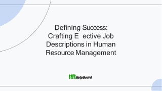 Job Description Meaning