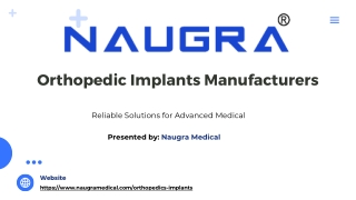 Orthopedic Implants Manufacturers