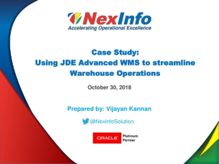 JDE Advanced WMS