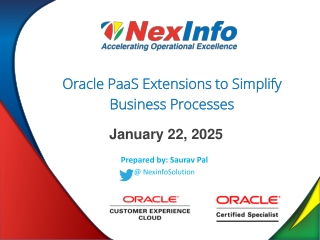 NexInfo_Oracle PaaS Webinar