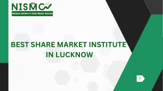 Share Market Institute in Lucknow.
