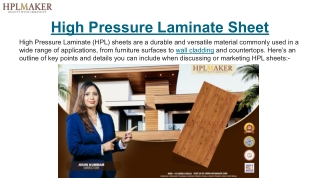 High Pressure Laminate Sheet