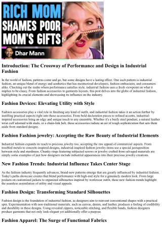 Checking Out Industrial Fashion: Where Energy Fulfills Visual Appeals