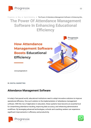 The Power of Attendance Management Software in Enhancing Educational Efficiency