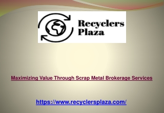 Maximizing Value Through Scrap Metal Brokerage Services