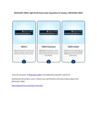 RACELOGIC VBOX