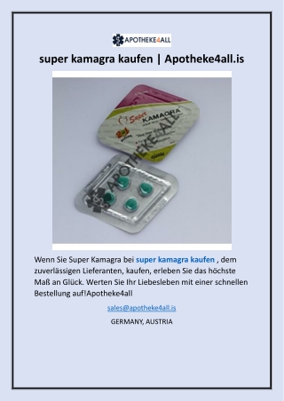 super kamagra kaufen  Apotheke4all.is