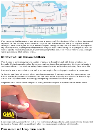 Effectiveness of Laser Hair Removal Vs Waxing