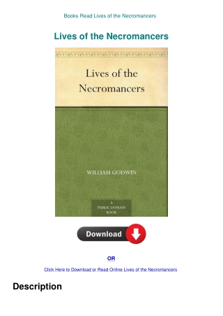 Books Read Lives of the Necromancers