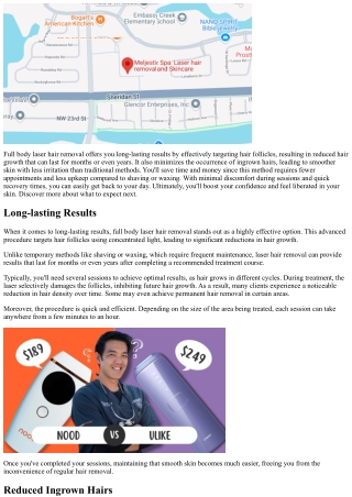 Full Body Laser Hair Removal Benefits