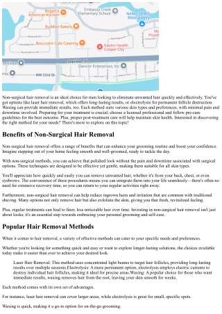 Non-Surgical Hair Removal for Men