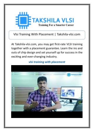 Vlsi Training With Placement | Takshila-vlsi.com