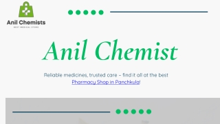 Pharmacy Shop in Panchkula