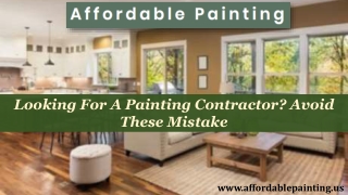 Looking for A Painting Contractor Avoid These Mistakes