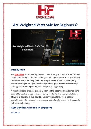 Are Weighted Vests Safe for Beginners?