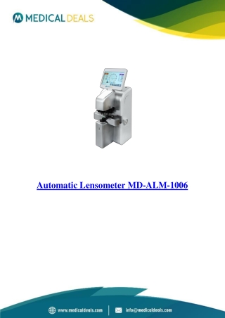 Automatic-Lensometer-MD-ALM-1006