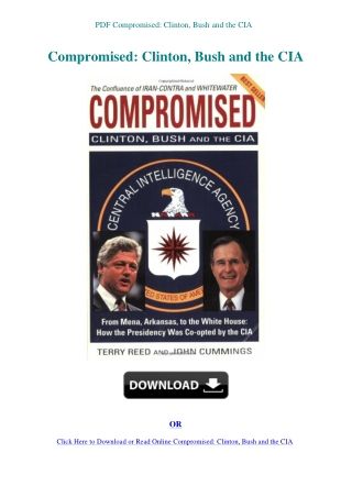 PDF Compromised Clinton  Bush and the CIA