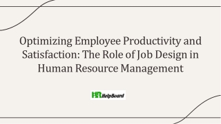 Job Design Meaning