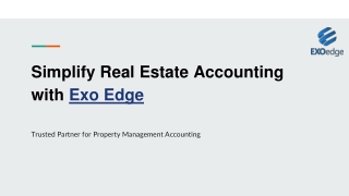 Simplify Real Estate Accounting with Exo Edge