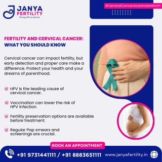 Fertility and Cervical Cancer What You Should Know-JanyaFertility-Best IVF Specialist in HSR Layout