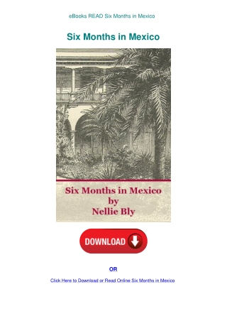 eBooks READ Six Months in Mexico