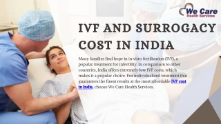 IVF Cost in India | We Care Health Services