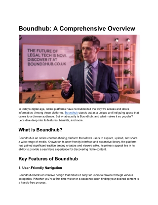 Boundhub_ A Comprehensive Overview