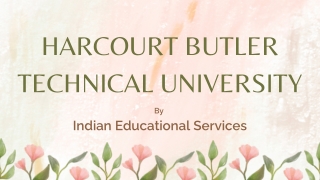 Harcourt Butler Technical University