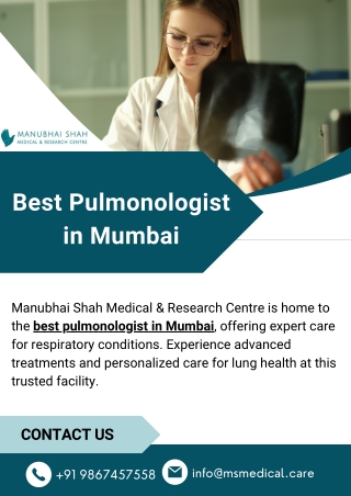 Best Pulmonologist in Mumbai