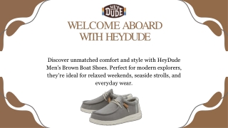 Men's Brown Boat Shoes –Your Everyday Adventure Companions