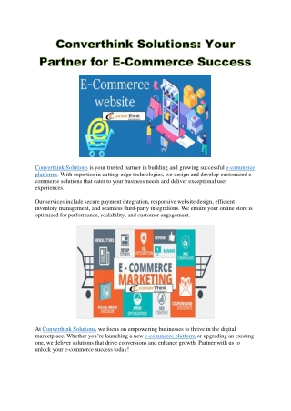 Converthink Solutions Your Partner for E-Commerce Success-compressed