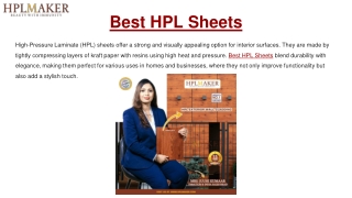 Best HPL Sheets