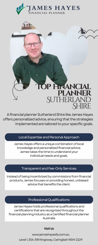 Top Financial Planner Sutherland Shire – James Hayes