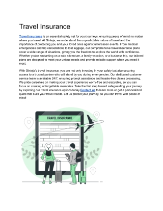 Travel Insurance