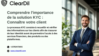 Comprendre limportance de la solution KYC Connaitre votre client