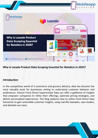 Why Is Lazada Product Data Scraping Essential for Retailers in 2025 pdf