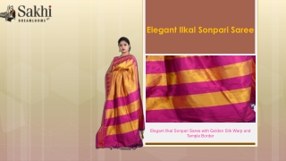 Elegant Ilkal Sonpari Saree