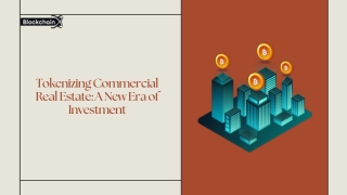 Tokenizing Commercial Real Estate A New Era of Investment