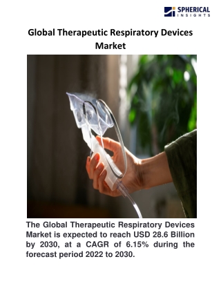 Global Therapeutic Respiratory Devices Market