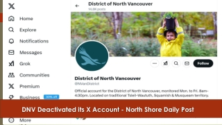 DNV Deactivated its X Account - North Shore Daily Post