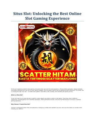 Situs Slot