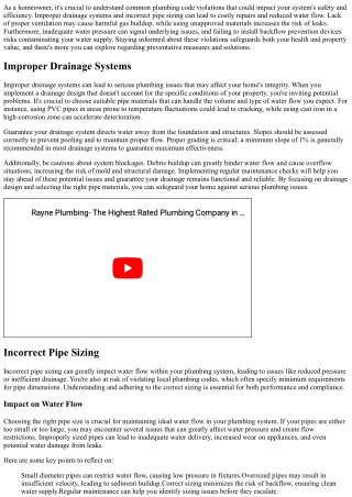 Common Plumbing Code Violations Homeowners Should Know About