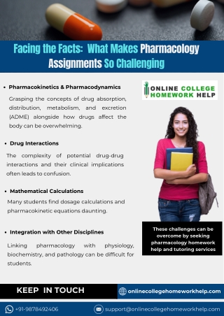 Facing the Facts  What Makes Pharmacology Assignments So Challenging