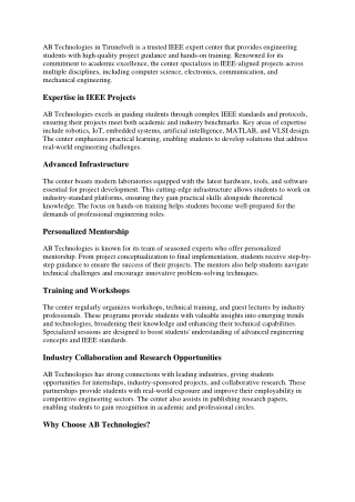 IEEE expert in Tirunelveli
