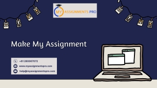 Make My Assignment | Myassignmentpro