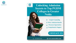 Secrets to Top PGDM Colleges in Greater Noida