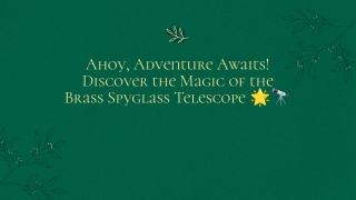 Brass Spyglass Telescope – 12" Pirate Scout Style Gift with 20x Zoom
