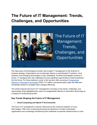 The Future of IT Management_ Trends, Challenges, and Opportunities