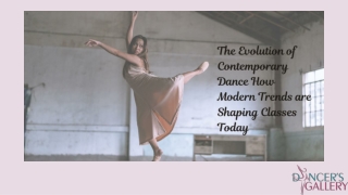 The Evolution of Contemporary Dance: How Modern Trends are Shaping Classes Today